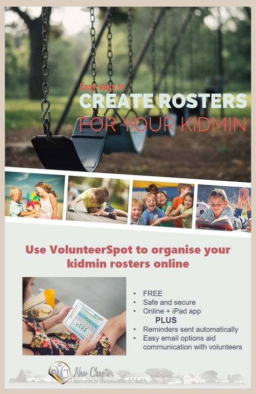 Use VolunteerSpot to easily organise your kidmin rosters.
