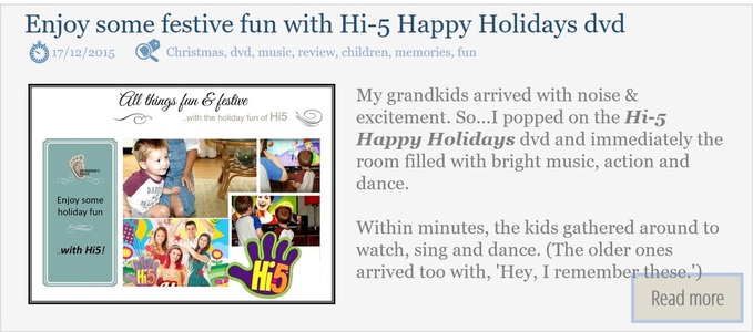 Enjoy some holiday fun with Hi5 dvd