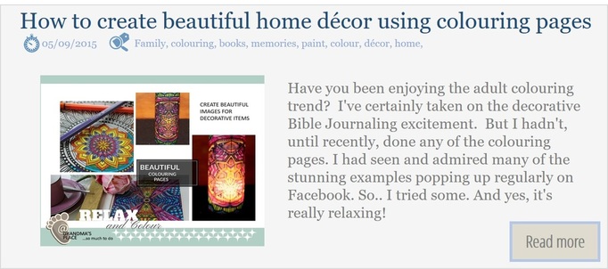 How to create beautiful home decor with colouring pages