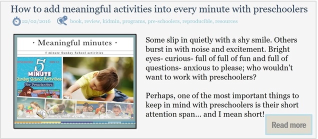 How to create meaningful activities into every minute with preschoolers