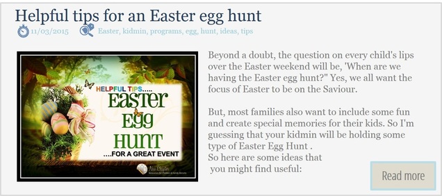 Helpful tips for a kidmin Easter egg hunt.