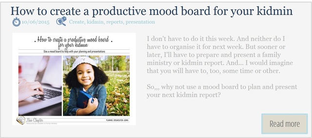 How to use a mood board to organise and prepare reports and presentations.