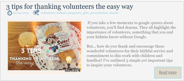 3 tips for thanking kidmin volunteers the easy way.